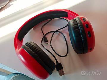 Cuffie SBS Music Hero bluetooth rosse