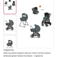 Trio Inglesina Aptica 2025 + accessori vari