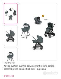 Trio Inglesina Aptica 2025 + accessori vari