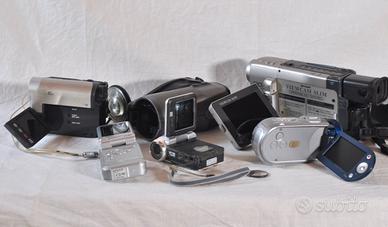 Videocamere vintage Canon, Samsung, Sharp e Sony