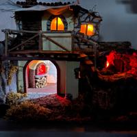 Presepe: casa con forno e cantina