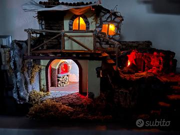 Presepe: casa con forno e cantina