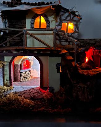 Presepe: casa con forno e cantina
