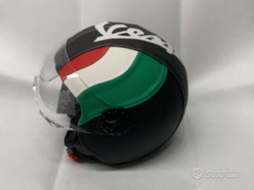 casco rivestito ITALIA  visiera idearegalo vespa