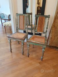coppia sedie stile luigi xvi  vintage