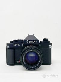 CANON F1 NEW CON PENTAPRISMA MANUALE + 50MM FD 1.4
