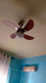 Ventilatore a tetto pale in legno