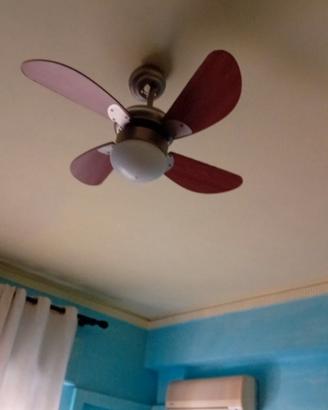 Ventilatore a tetto pale in legno