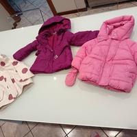 set di 3 cappotti. bambina tg 18/24 mesi 86 cm