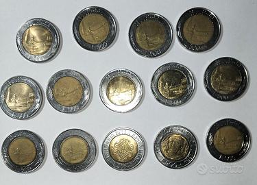 Monete Repubblica Italiana  500 lire dal 82 al 95