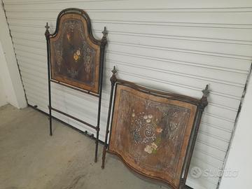 Letto antico in metallo 