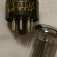 Valvole Audio Tubes SYLVANIA 6SN7 usa Vacuum Tube