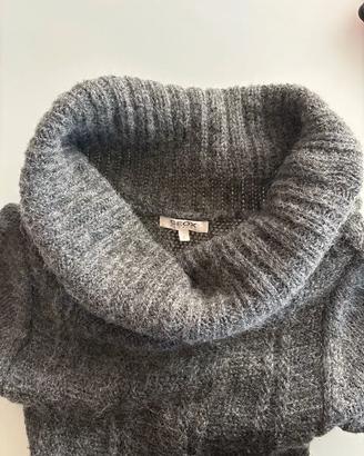 Vestito grigio morbido  invernale Geox in mohair