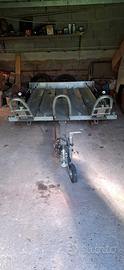 Carrello porta moto 3 posti