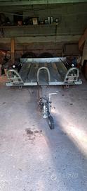 Carrello porta moto 3 posti