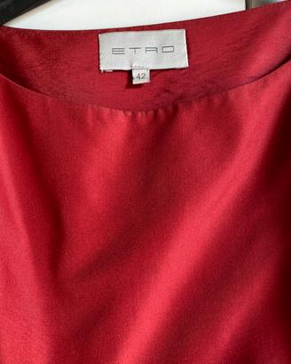 Abito Etro taglia 42  raso  Bordeaux