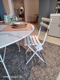 Sedie pieghevoli EMU Arc En Ciel Bianche – Nuove