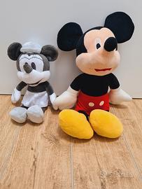 Set Peluche Disney: Topolino Classico & Minnie 
