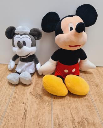 Set Peluche Disney: Topolino Classico & Minnie 