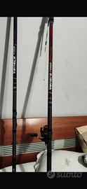 Canne da pesca venere bolognese rossa e viola 6mt