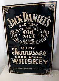 Targa Quadro Metallo Pubblicitario Jack Daniel's W