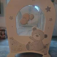 Culla + materasso e cuscino anti soffocamento