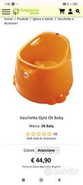 vaschetta bagnetto  okbaby opla arancione 