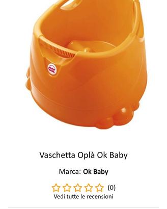 vaschetta bagnetto  okbaby opla arancione 