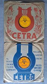 2 dischi Cetra LL 78 giri - Brahms Handel Schumann