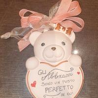 Formella Thun decorata e scritta a mano