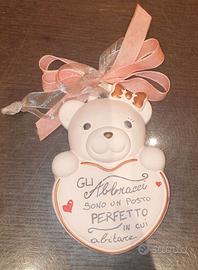 Formella Thun decorata e scritta a mano