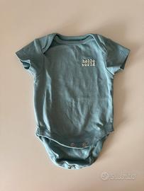 Body “Hello World” neonato taglia 56 NUOVO