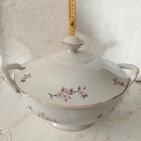 zuppiera porcellana fior di pesco 