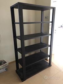 libreria Porada in legno rovere moro wenge