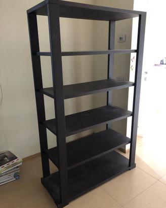 libreria Porada in legno rovere moro wenge