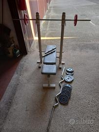 Panca+bilanciere+pesi palestra