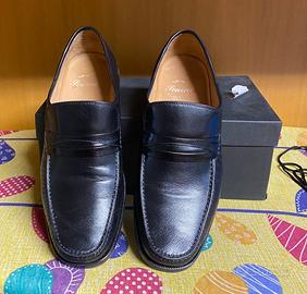 SCARPE IN PELLE DI CANGURO COLOR NERO