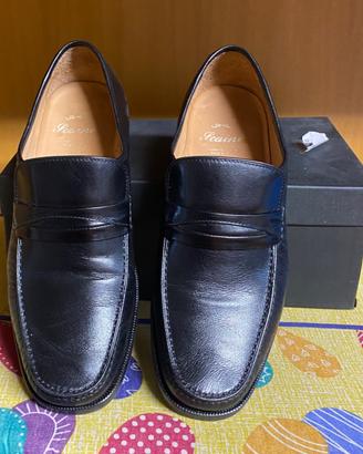 SCARPE IN PELLE DI CANGURO COLOR NERO