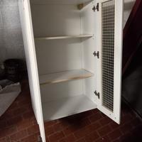 vetrina pensile bianca