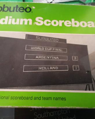 subbuteo tabellone scoreboard vintage