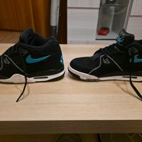 Nike Air Flight nere con dettagli azzurri 