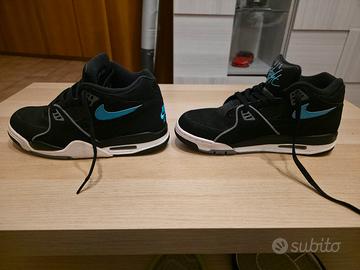 Nike Air Flight nere con dettagli azzurri 