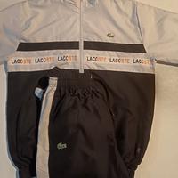 tuta lacoste bianca&nera