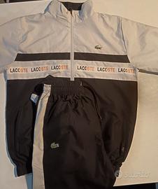 tuta lacoste bianca&nera