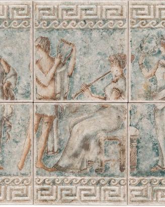 Pannello decorativo in ceramica stile classico