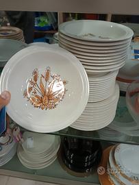 piatti vintage con decoro spighe Faenza Forte