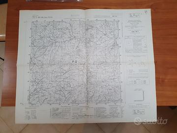 Mappa militare IGM   scala 1/25000  Baiso