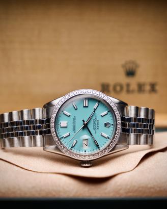 Rolex Datejust Ref. 16014 Tiffany Dial Diamond