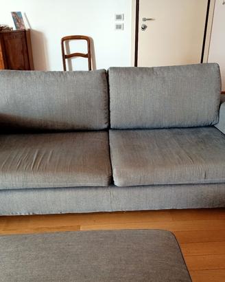 Divano con pouf Arca Bonacina