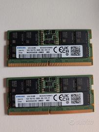 RAM 32GB (2 slot da 16GB) DDR5 - SODIMM - 5600 MHz